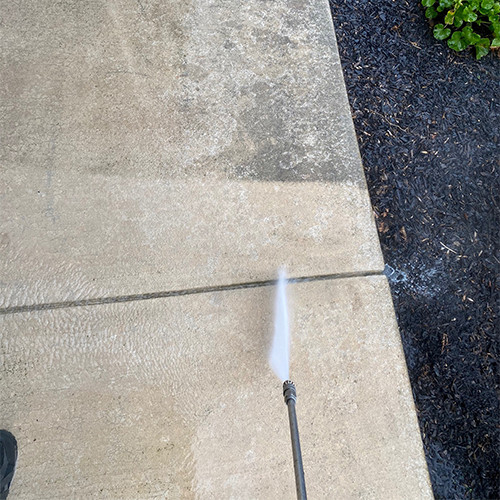 sidewalk pressure washing